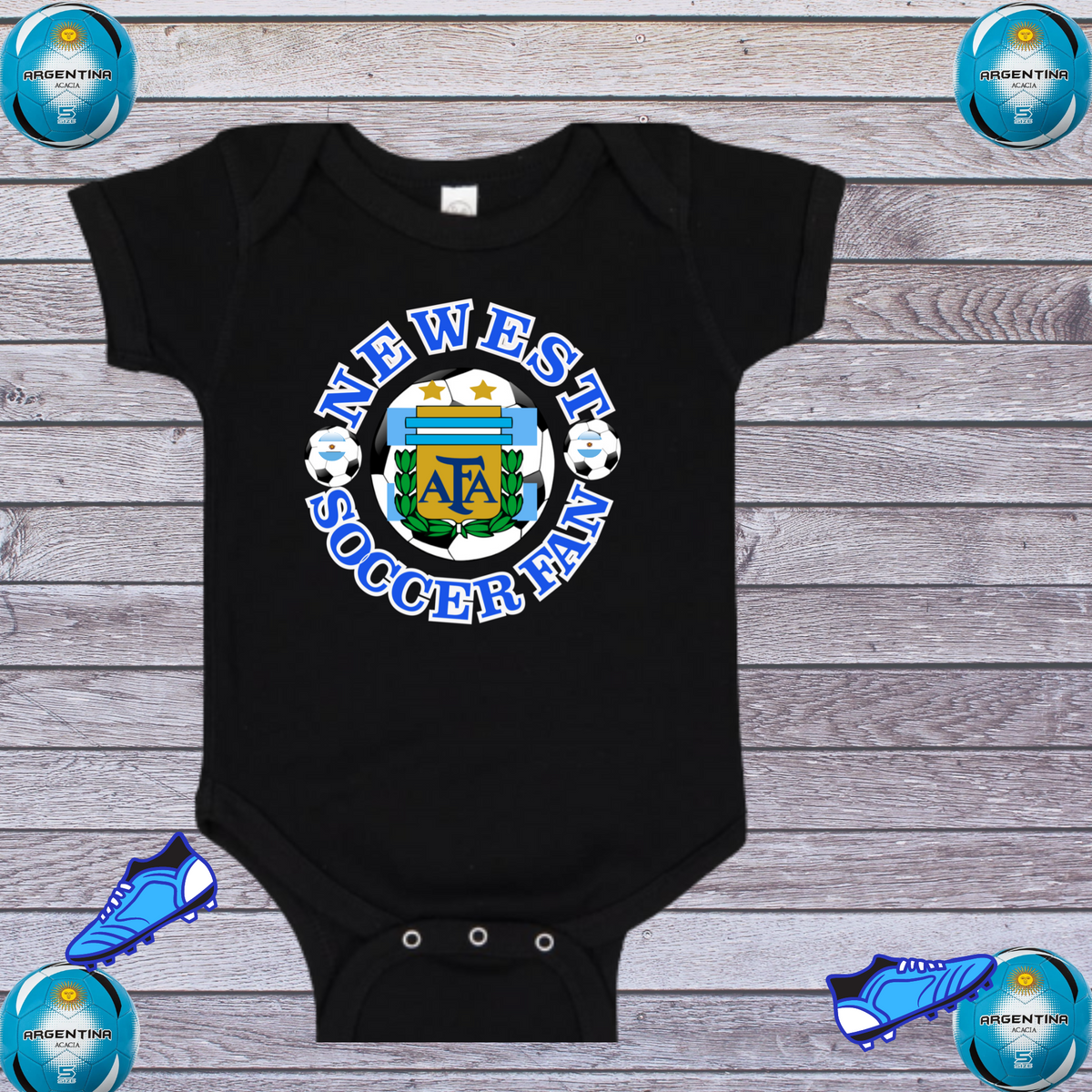 FIFA World Cup Baby Onesie - Officially Licensed Soccer Bodysuit For Boys