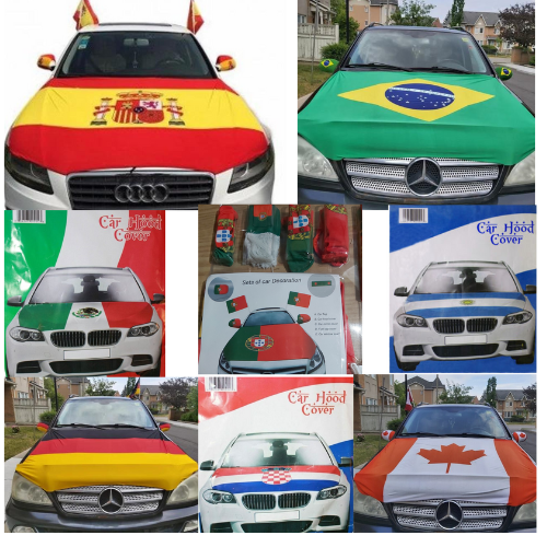 Car Flags Hood & Mirror Covers