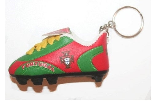 Flag Soccer Shoes Keychain