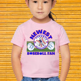 Toronto Baseball Newest Fan Baby Bodysuit/Unisex Personalize First Baseball T-shirt/Birthday Baby Shower Gift