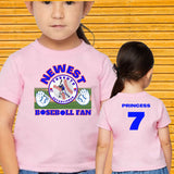 Toronto Baseball Newest Fan Baby Bodysuit/Unisex Personalize First Baseball T-shirt/Birthday Baby Shower Gift