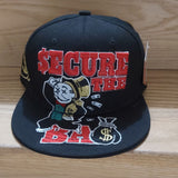 Secure The Bag Embroidered 3D Men Women Baseball Cap/Money Slogan Snapback Hat