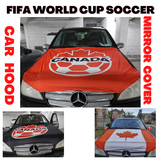 Canada Soccer World Cup Flag Car Van SUV Hood Cover New
