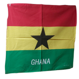 Ghanian flag bandana handkerchief/Ghana Flag head-wrap/Ghanian Cultural Day Waving Flag/Ghana Gift Souvenir