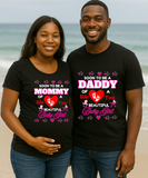 First Time Mom and Dad Matching Shirts/Pregnancy Gifts for First Time Parents