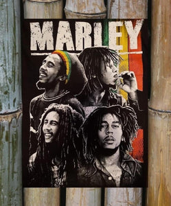 Bob Marley 4 face t-shirt