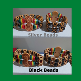 Rasta color beaded bracelet