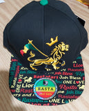 Lion Of Judah 3D Embroidered Rastafarian Souvenir Cap
