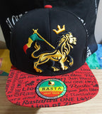 Lion Of Judah 3D Embroidered Rastafarian Souvenir Cap