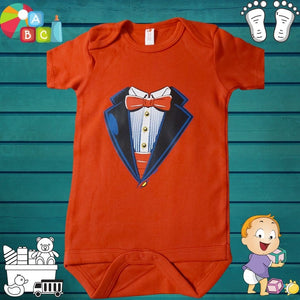 Red bow tie baby onesie 3M-24M