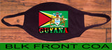 Guyana flag face mask/2 Layers cotton material/Guyana mini flag/Reusable