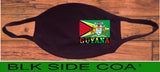 Guyana flag face mask/2 Layers cotton material/Guyana mini flag/Reusable