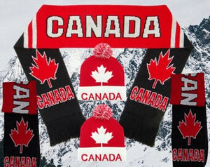 Canada Knitted Scarf Beanie Winter Gear