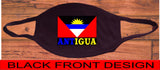 Antigua flag face mask/2 Layers cotton material/Antigua mini flag/Reusable
