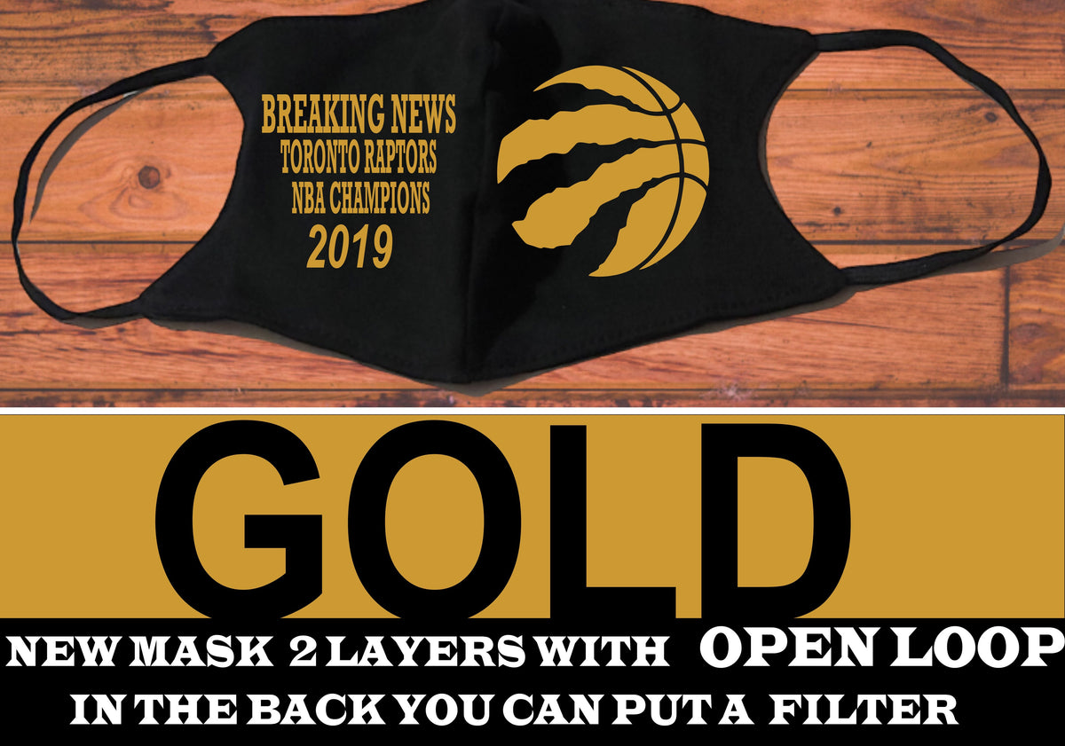 We the North design face mask /Breaking News NBA Champion 2019/Reusabl ...