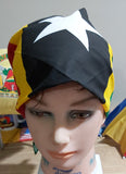 Barbados 22x22 inches flag bandana/St Kitts flag handkerchief/Caribbean carnival flags/Bahamian flag bandana/Dominican Republic headband