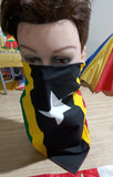 Barbados 22x22 inches flag bandana/St Kitts flag handkerchief/Caribbean carnival flags/Bahamian flag bandana/Dominican Republic headband