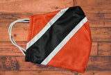 Jamaica flag face mask/Trinidad/Guyana/2 Layer elastic ear loop/Reusable/Gift