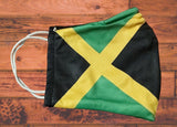 Jamaica flag face mask/Trinidad/Guyana/2 Layer elastic ear loop/Reusable/Gift