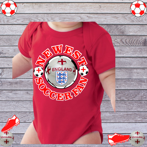 England Newest Soccer Fan Bodysuit