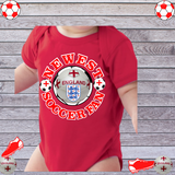 Red Onesie with Soccer Ball