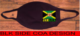 Jamaica flag face mask/2 Layers cotton material/Jamaica mini flag/Reusable