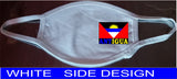 Antigua flag face mask/2 Layers cotton material/Antigua mini flag/Reusable