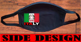 Italy flag face mask/2 Layers cotton material/Italy mini flag/Reusable