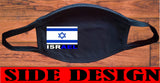Israel flag face mask/2 Layers cotton material/Israel mini flag/Reusable