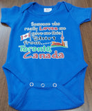 Someone Who Loves Me From Toronto Canada Souvenir Baby Onesie