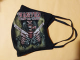 Wanted dead or alive face mask/Skull with gun face mask/Joker face mask/3D graphic glow in dark/Elastic ear loop/Reusable and washable/Gift