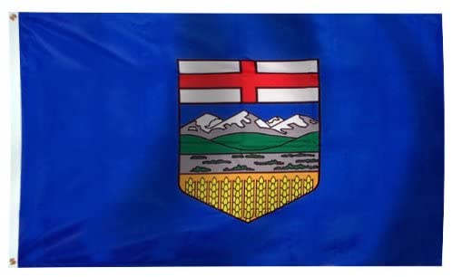Alberta Republic Flag 3x5 Ft - Independence Separation Banner With Metal Grommets