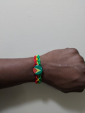 Caribbean knitted friendship bracelet/Antigua/Grenada/St Vincent & the Grenadines/Guyana handmade wristband