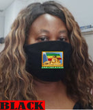 Jah Creation face mask/Reusable face mask/Rasta colors/Rasta flag designed  face mask/Lion of Judah/Rasta clothing/Rastafarian slang