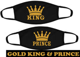 King and Prince matching face mask/Father and Son/Royal Crown face mask/Twinning face mask/King/Prince/Reusable face mask/Family matching