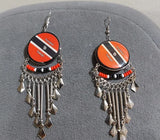 Trinidad & Tobago map necklace and earring/Handmade Trini map earring fashion jewelry